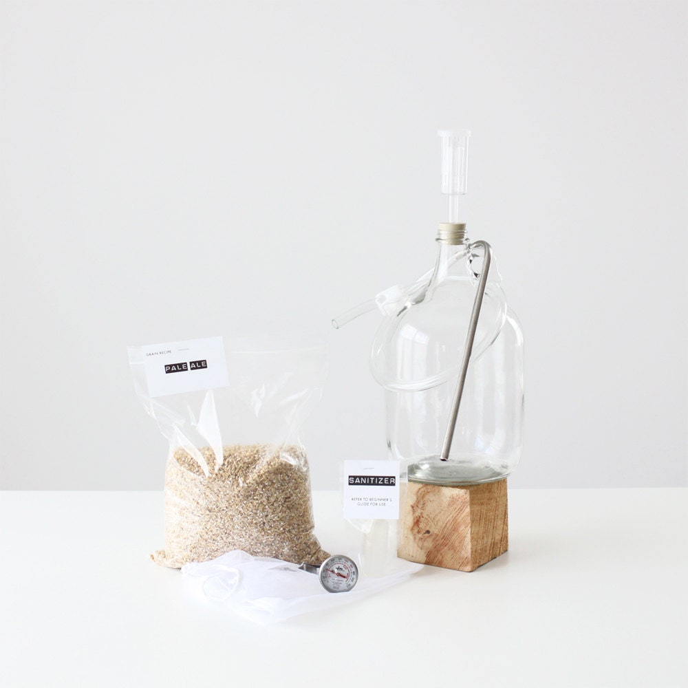Basic Beer Kit / 1 Gallon Home Brewing Kit with 1 by UrbanBrewery