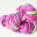 My Little Pony -- Handspun Bulky Art Yarn - Merino, Silk and Angelina -- 54 yards