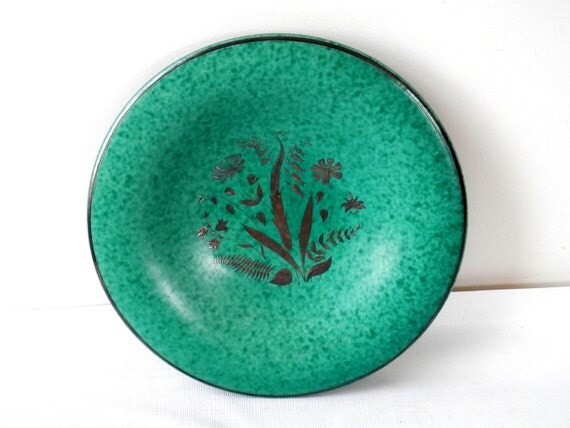 Gustavsberg Argenta Pottery Silver Inlay Bowl from by bigbangzero