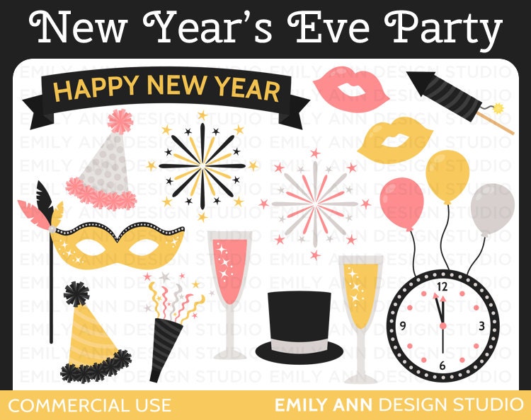 new years eve party clipart free - photo #39