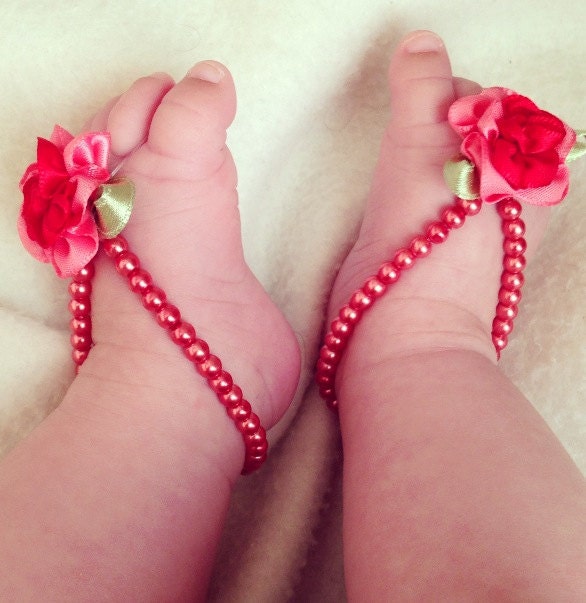 Baby barefoot sandals Foot jewelry Baby girl infant Baby Jewelry baby ...
