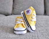 Crochet baby sneakers. Crochet shoes - UgglaLand