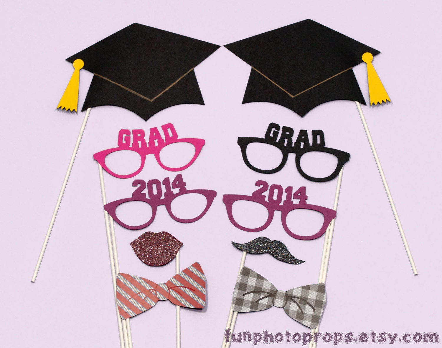 Photo Booth Prop Set- 10 Piece Graduation Photo Booth Prop Set - Photobooth Props Il_570xn
