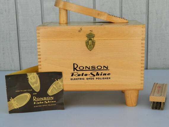 ronson shoe shine box