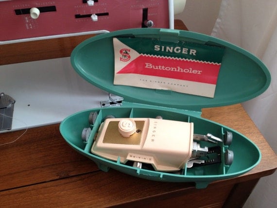 Items similar to Vintage 1960 Singer Buttonholer with 12 Templates on Etsy