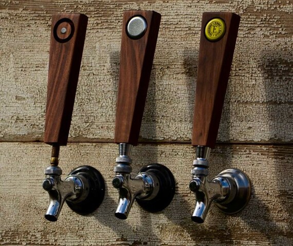 CAPHANDLES Beer Tap Handle of Solid Walnut by on Etsy