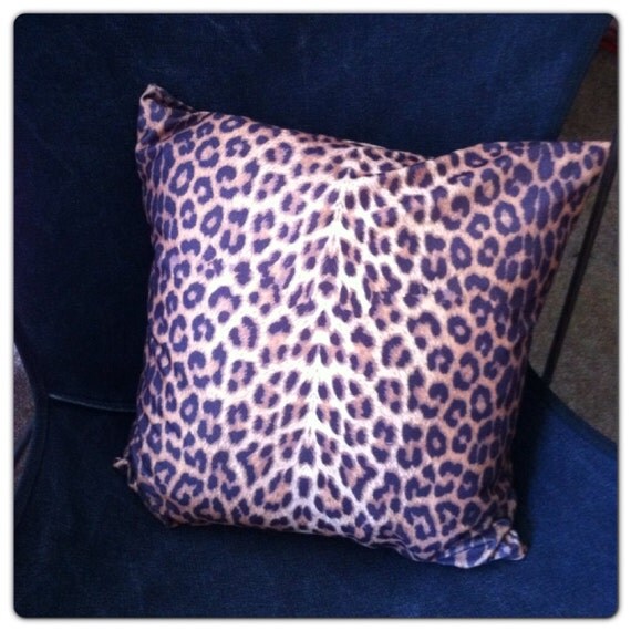 LEOPARD Throw Pillow Rockabilly VEGAN Pillowcase Modern Home Gift