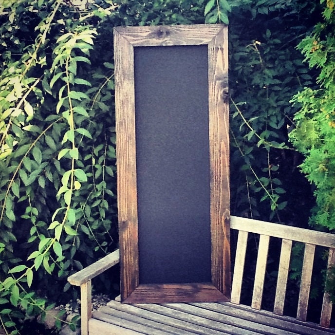 Large Rustic Framed Chalkboard 20x50 Chalkboard by MintageDesigns