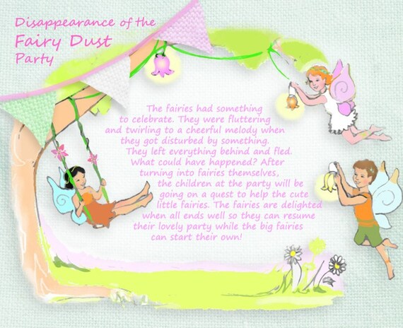 Complete kids birthday party in a booklet: The Disappearance of the Fairy Dust Il_570xn