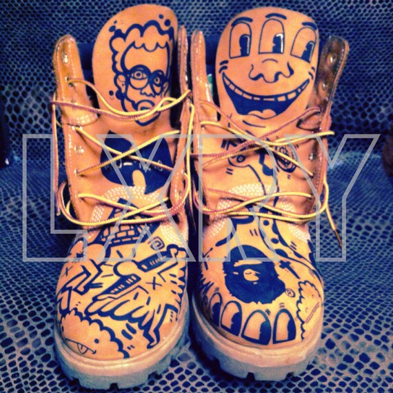 custom painted timberland boots