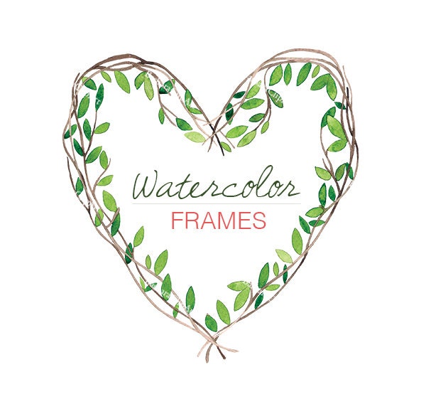 watercolor heart clipart - photo #18