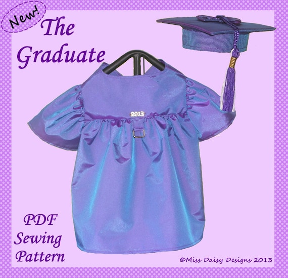 Dog Clothes Pattern To Sew Graduation Gown by