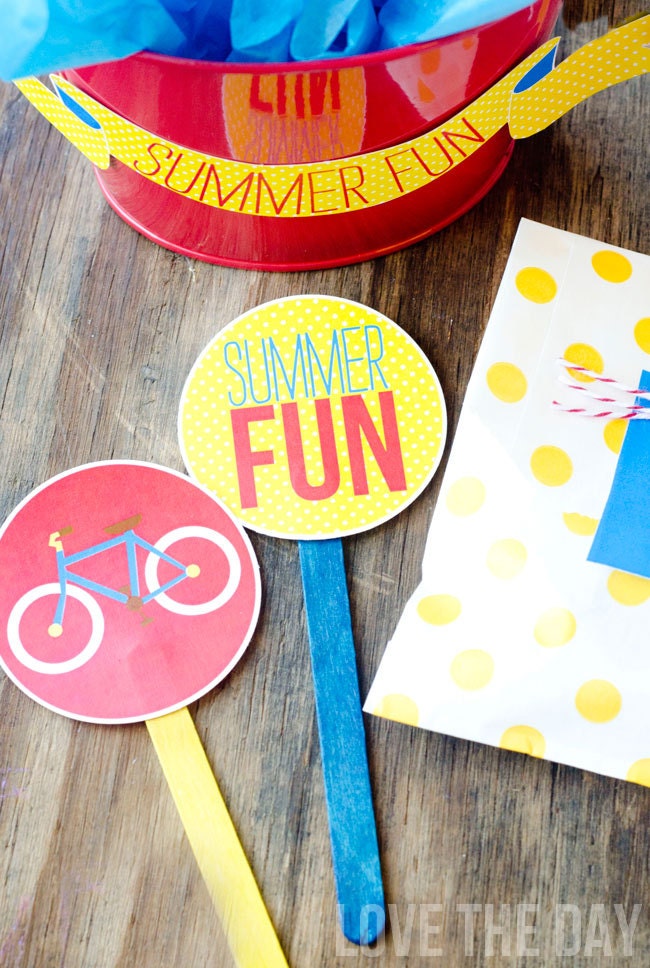 Summer Picnic Party PRINTABLE Cupcake Toppers (INSTANT DOWNLOAD) by Love The Day Il_570xn