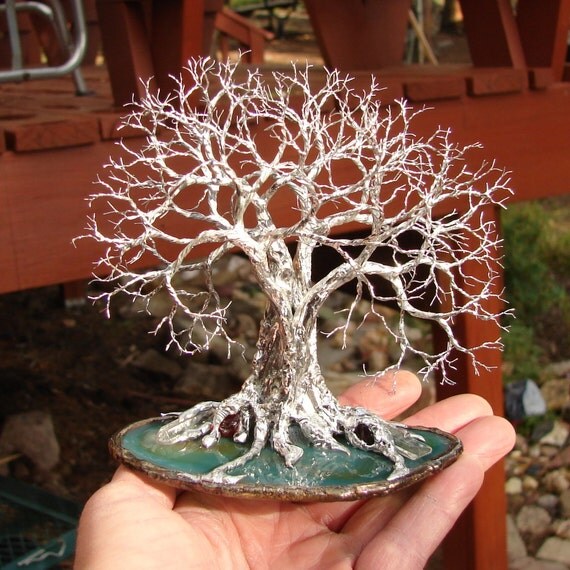 Wire Tree Of Life Grove Tree Spirits sculpture by CrowsFeathers