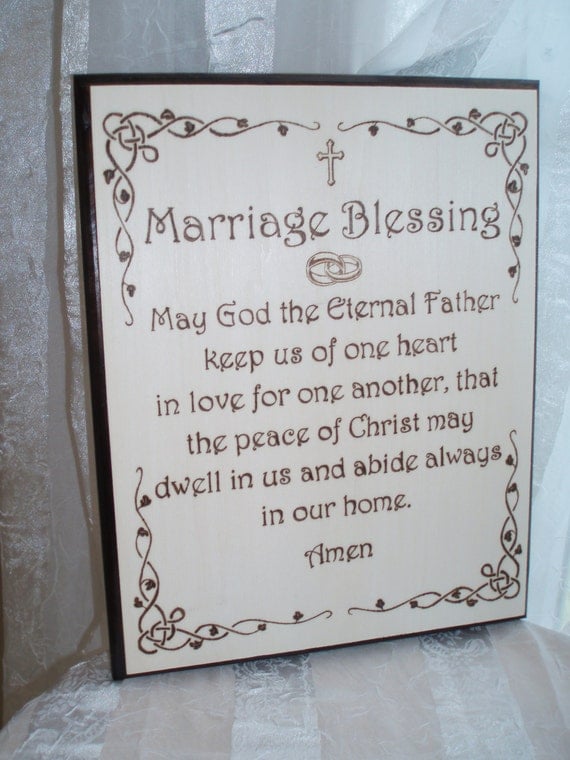 Catholic Handmade WoodBurning Marriage by WritingWithFire