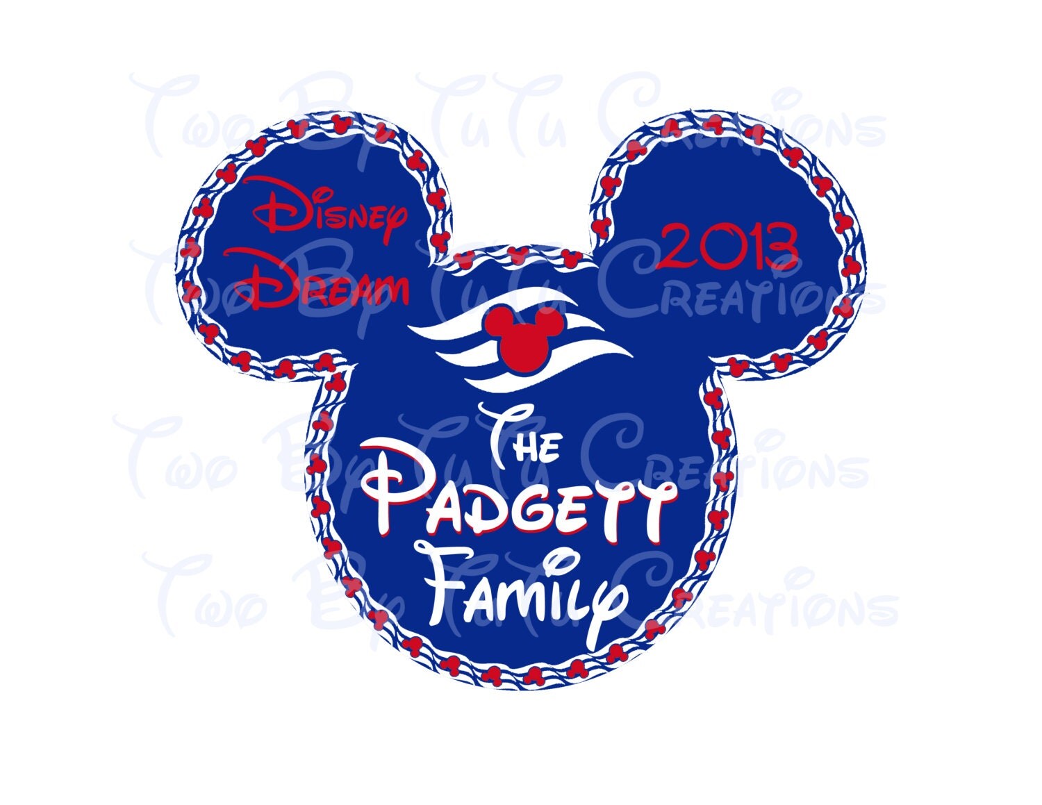 Disney Cruise Custom DIY Printable Iron On by TwoByTuTuCreations