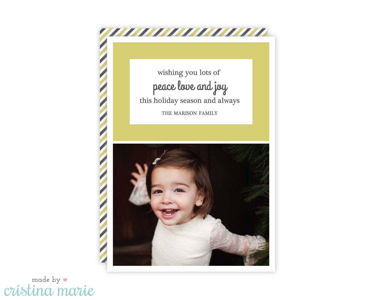 holiday photo cards, printed cards, personalized holiday cards, printable file also available Il_570xn