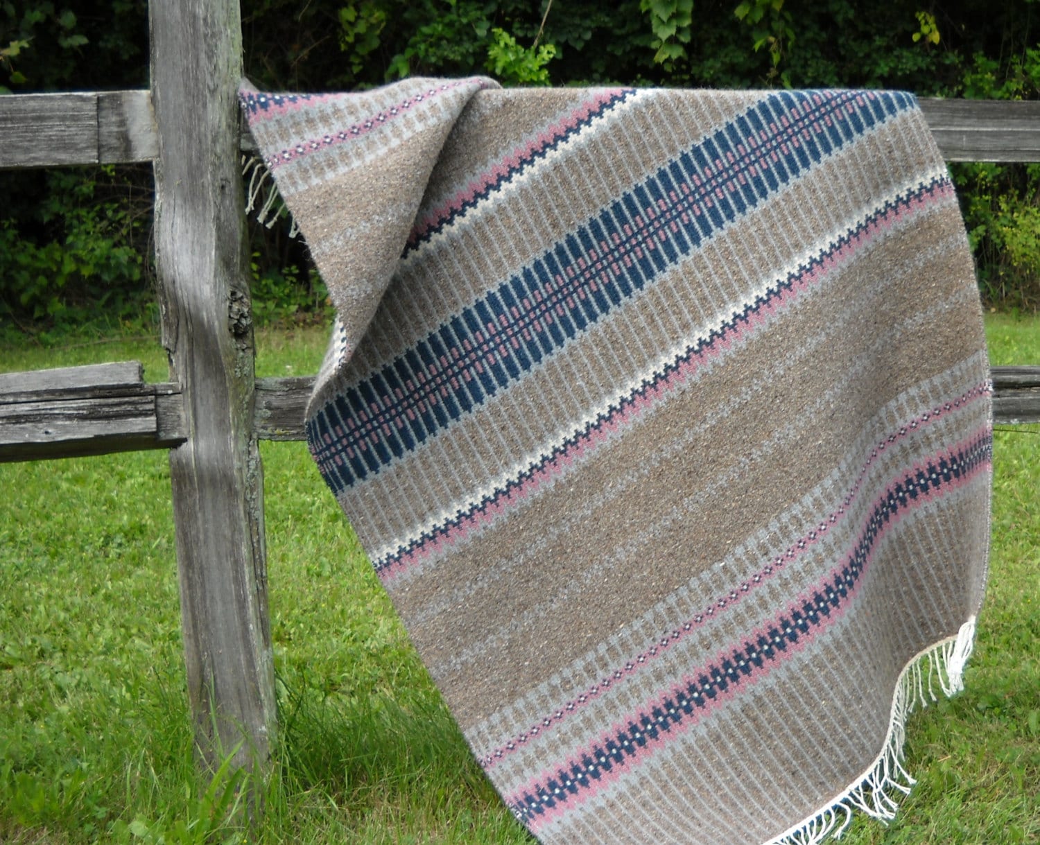Handwoven Rug Nordic Design Krokbragd by LokenLoomWeaving