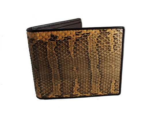 Leather Wallets For Men Snake Skin Genuine by ExoticLeatherWallets