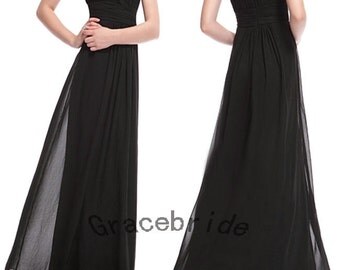 ultima moda nero raso vestiti da damigella con abiti da ballo di pizzo ...