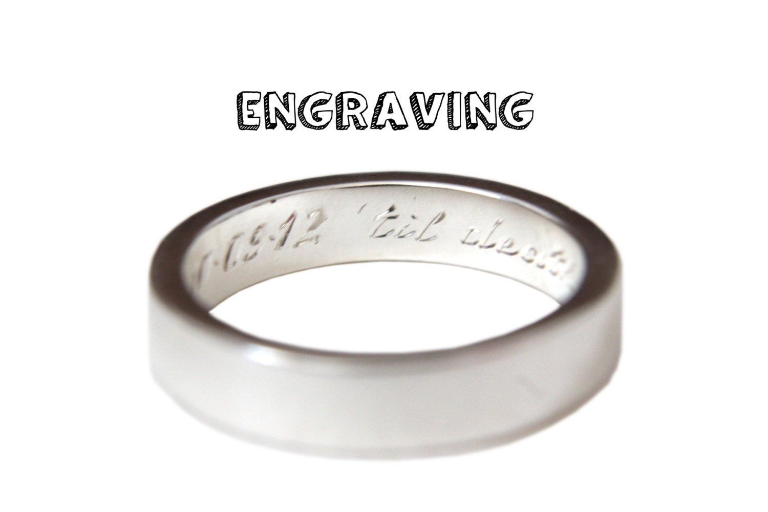 Personalise My Ring Engraving Inside Ring. by RockCakes on Etsy