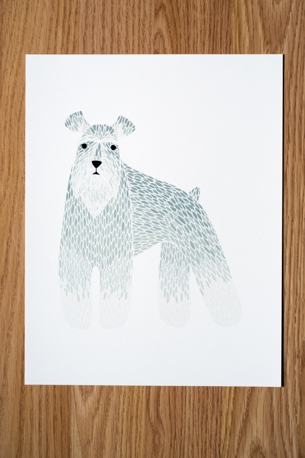 Schnauzer Illustration - FREE US SHIPPING