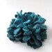 Felt flower brooch - turquoise teal blue