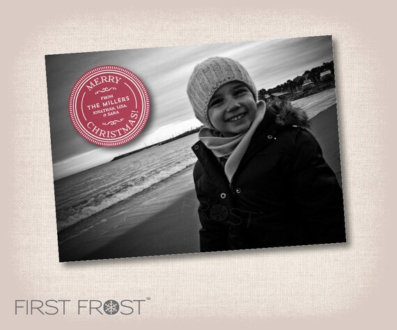 Printable DIY Christmas Photo Card - Custom Holiday Card Il_570xn