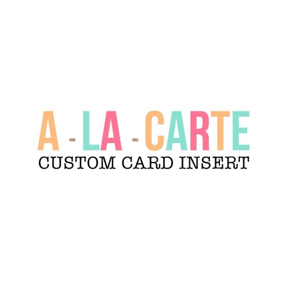 A-LA-CARTE - Custom Card Insert Il_570xn