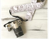ruched camera strap cover - it's gray - bluebirdchic