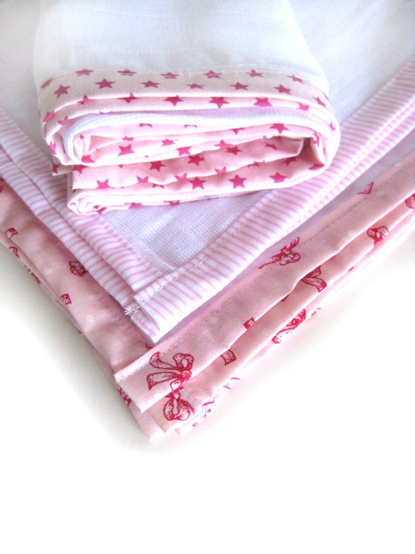 Muslin Swaddle Wraps Burp Cloths Cotton Gauze Muslin by BUGnBEE