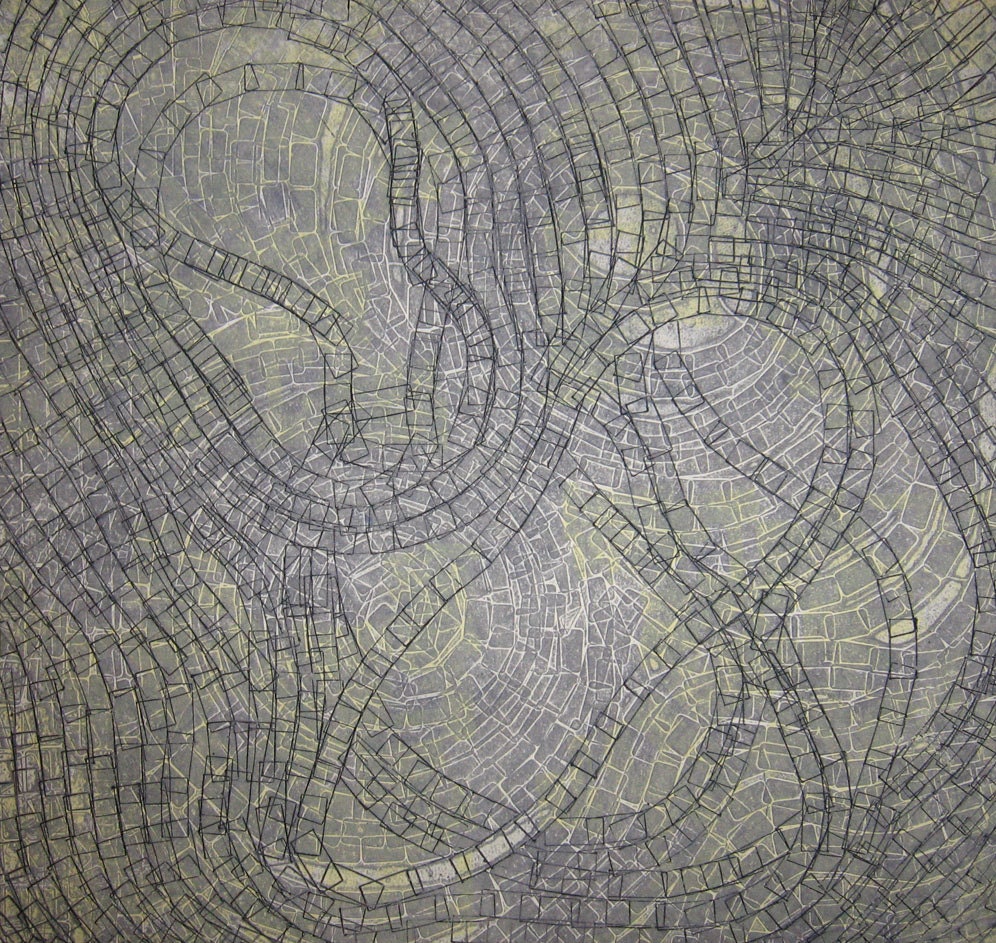 Sale . Gray Art Print . Etching . Minimalist Home by ElviaPerrin