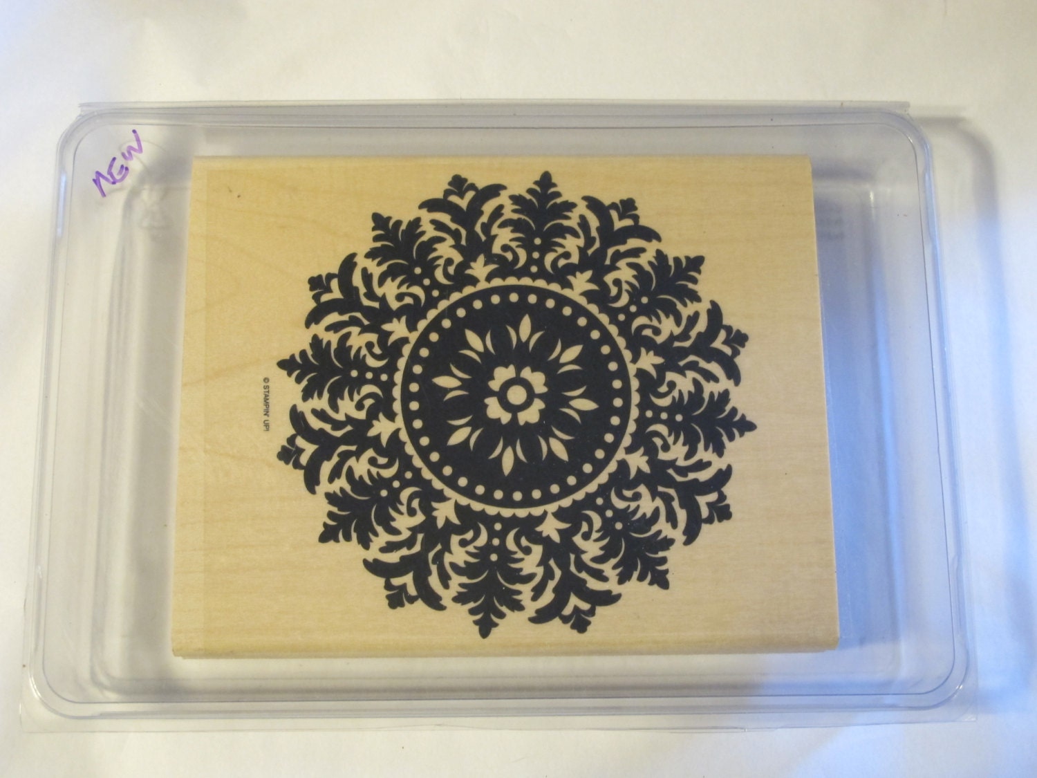 Stampin Up Large Medallion Stamp Wooden