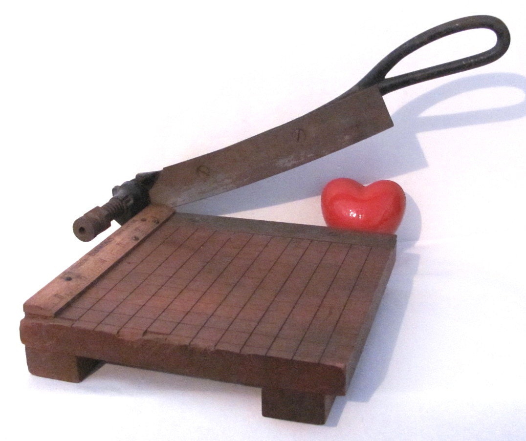 Vintage Antique Paper Cutter Salesman Sample Milton by YourHeart