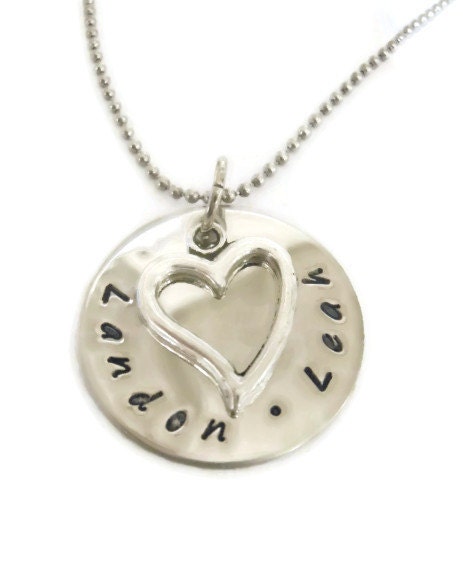 Childrens Personalized Name Necklace by MoonstoneCreation on Etsy