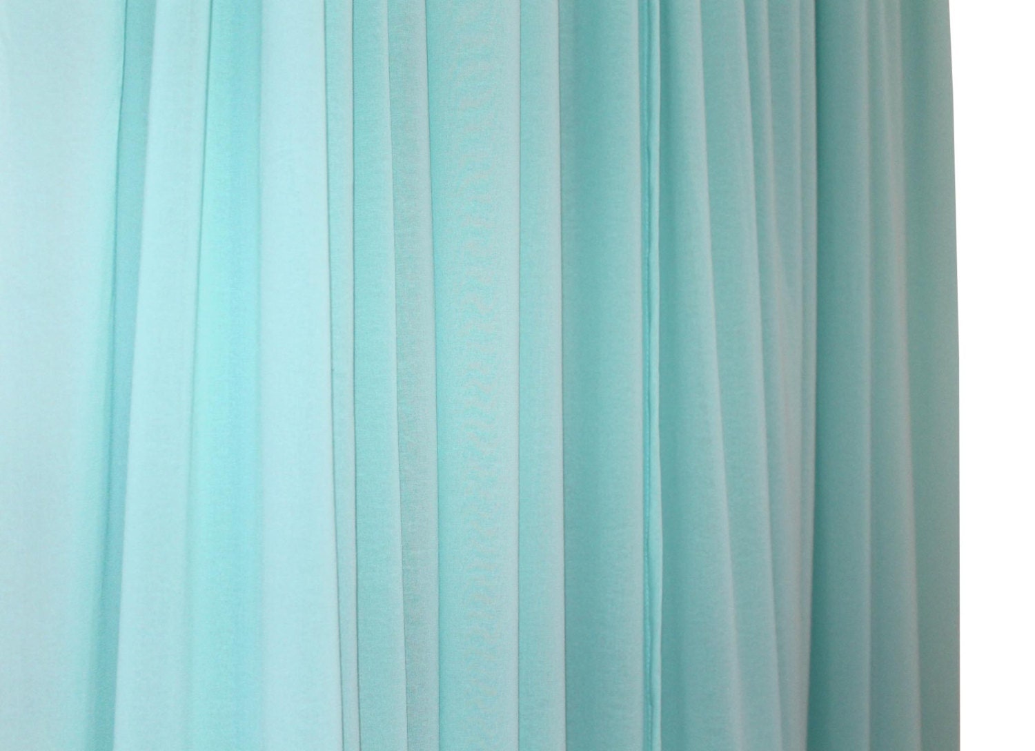 Turquoise Sheer Curtain Panels