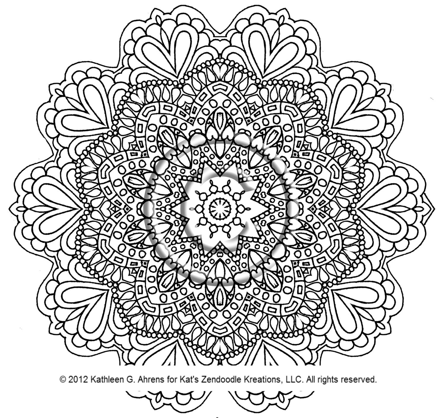 kaleidoscope cat coloring pages - photo #49