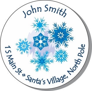 90 1.5" Round Christmas Return Address Labels Il_570xn