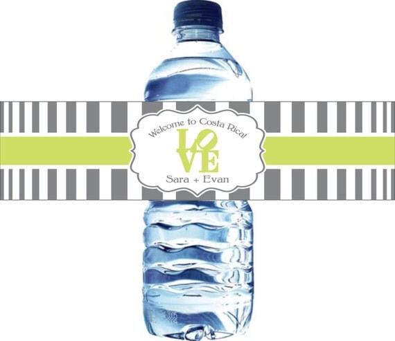 30 Wedding Water Bottle Labels - Personalized Labels - Wedding Water Labels - Custom Water Bottle Labels - Waterproof Water Bottle Labels Il_570xn