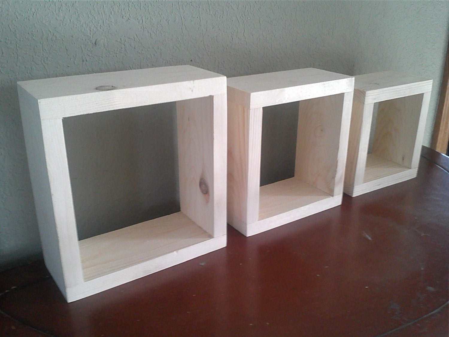 Items similar to Unfinished wood wall shelves on Etsy