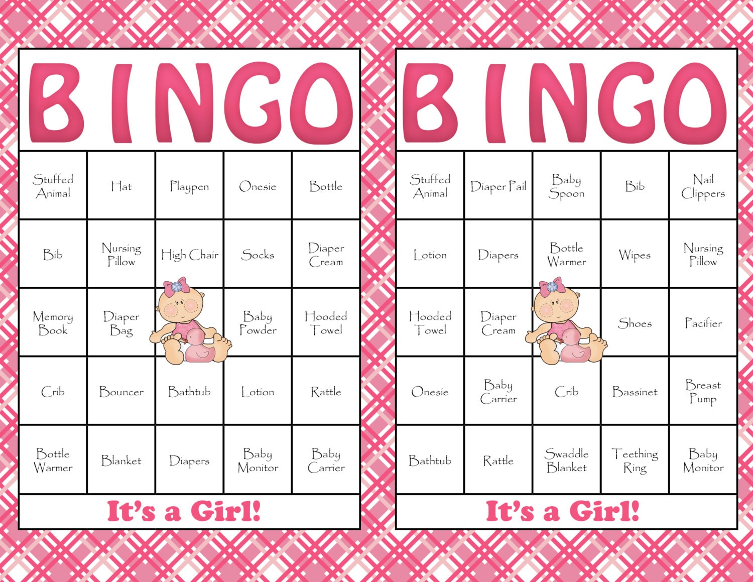 30 Baby Shower Bingo Cards DIY Printable By CelebrateLifeCrafts