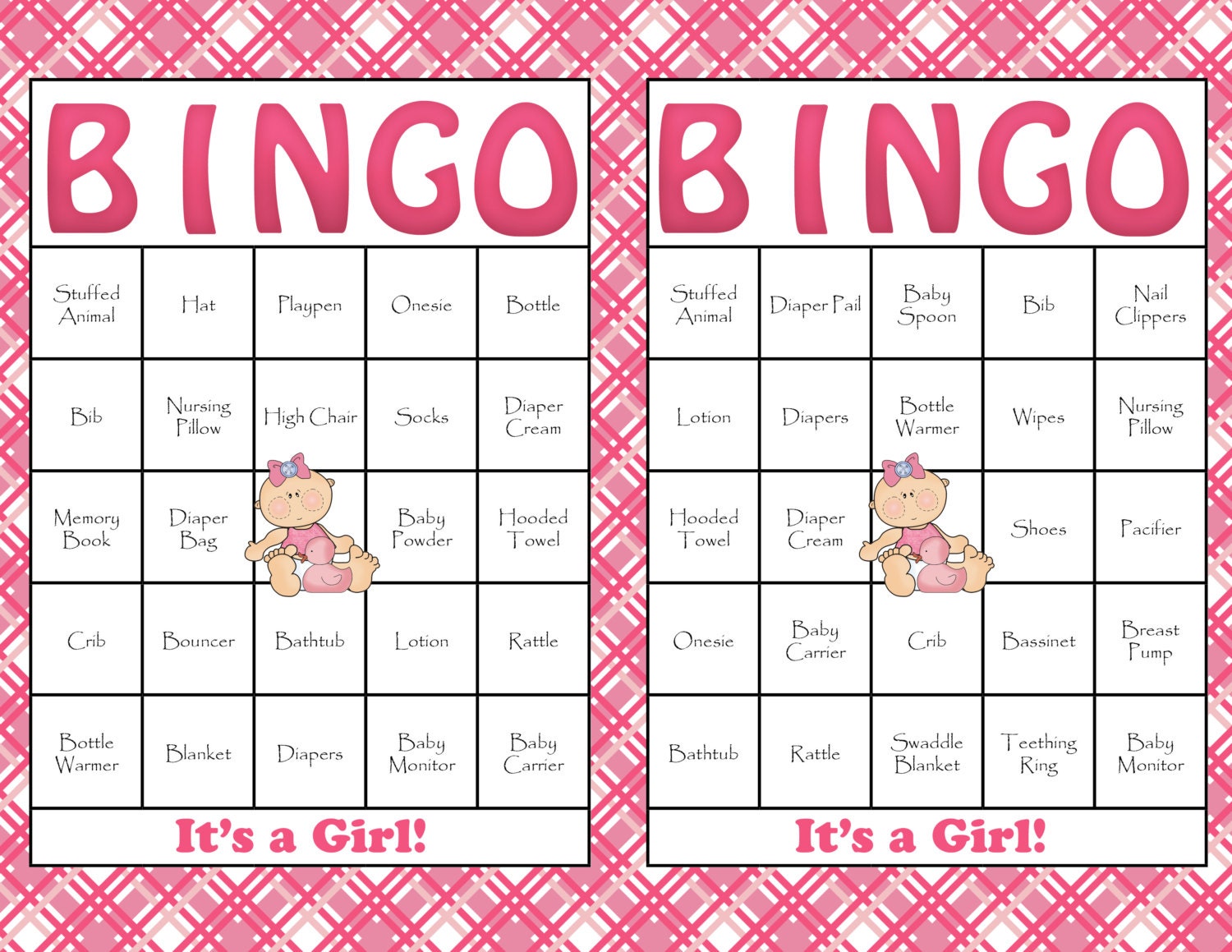 30 Baby Shower Bingo Cards DIY Printable By CelebrateLifeCrafts