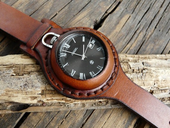 NOS Very rare vintage pocket watch Raketa 1970's by RetroWatch