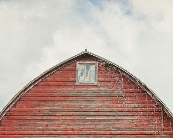 Rustic Photograph, Abandoned Red Barn, Old Window, Rural Decay, Old Barn, Fine Art Photography Print, Farmhouse Decor, Large Sizes Available - SuzanneHarfordPhoto
