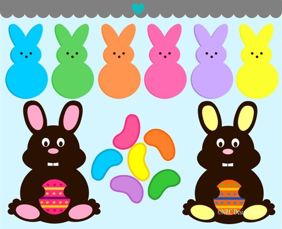 WINTER SALE - Holiday Clip Art - Easter Candy Clip Art - Digital Easter Clipart Il_570xn