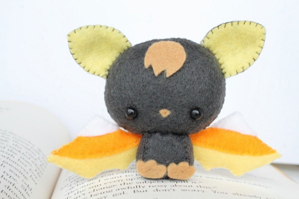 candy corn bat plush