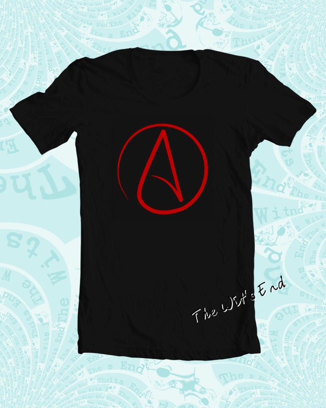 atheist symbol t shirt