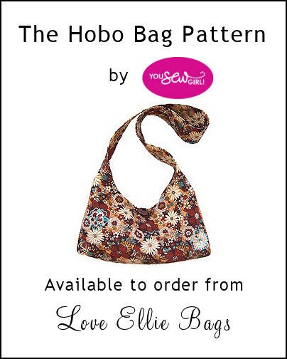Hobo Bag Pattern YOU SEW GIRL (sewing pattern only)