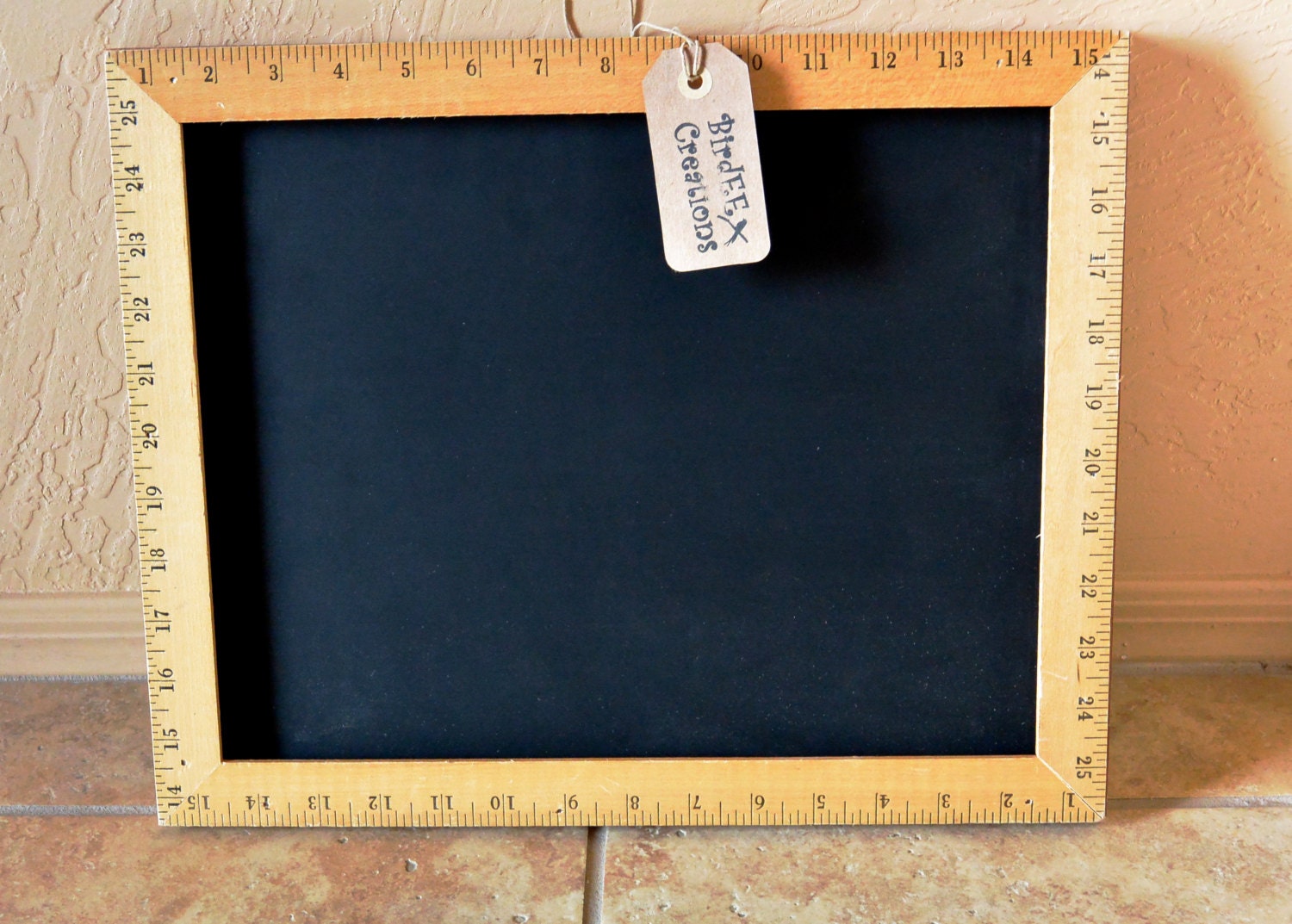 Ruler Frame Chalkboard by Birdeecreations on Etsy