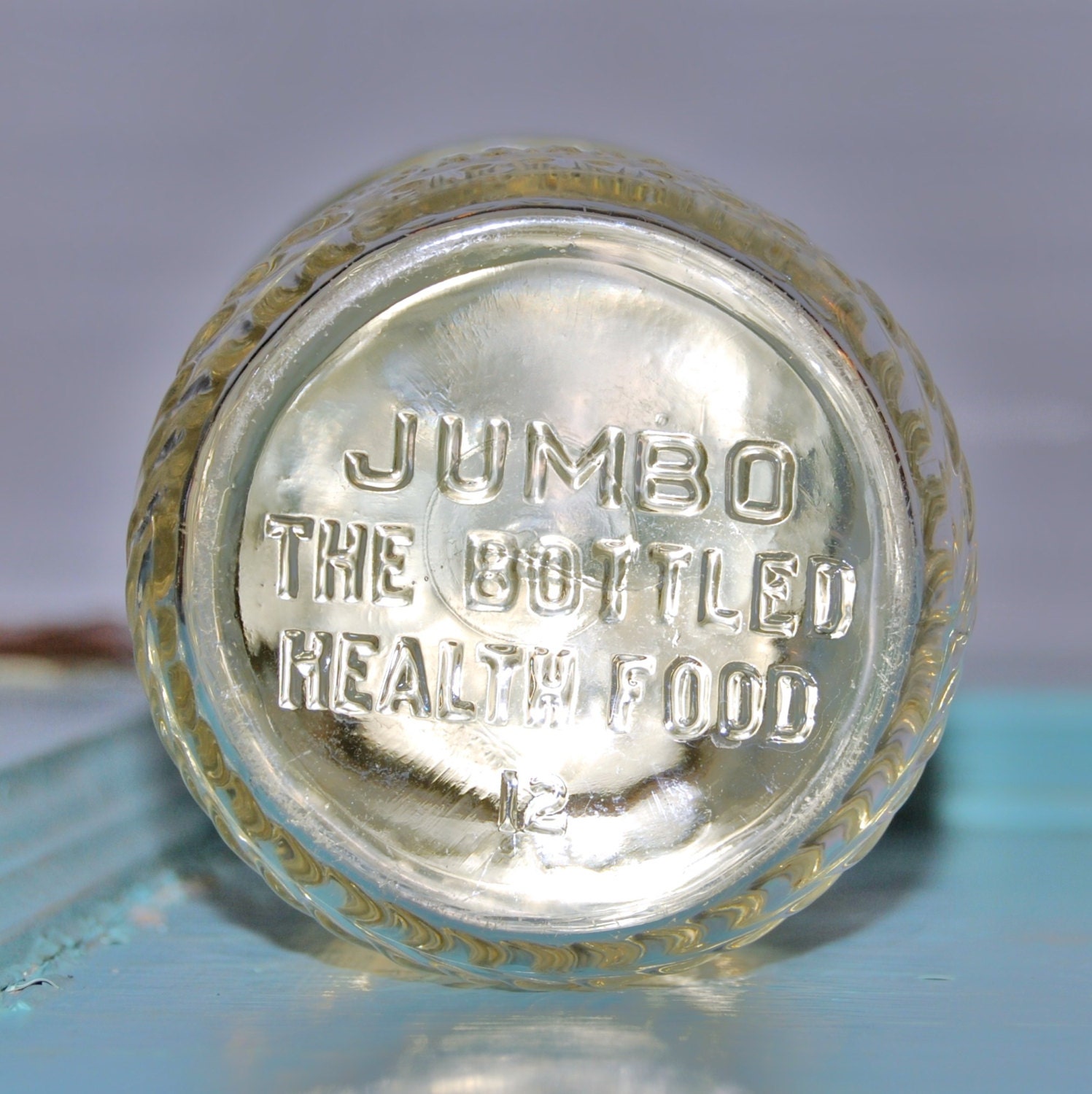 Vintage Jumbo Peanut Butter Jar Frank Tea and by MermaidsCellar